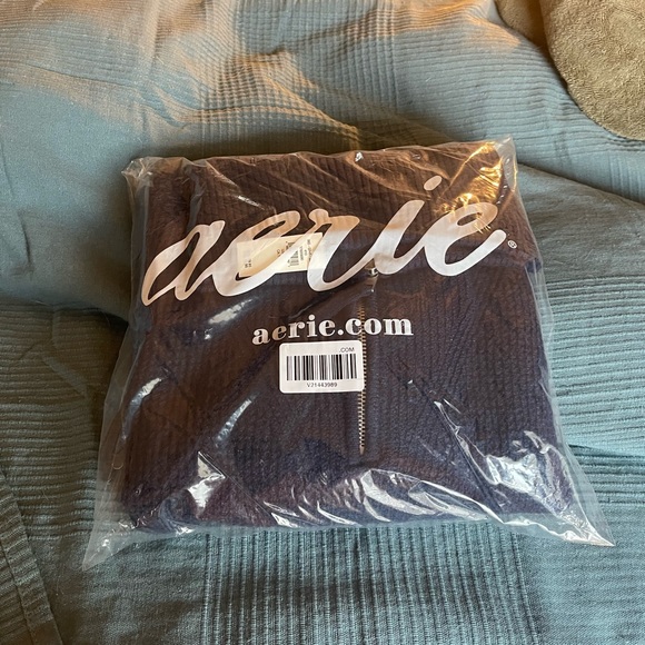 Aerie cozy up waffle quarter zip sweater - Picture 2 of 3